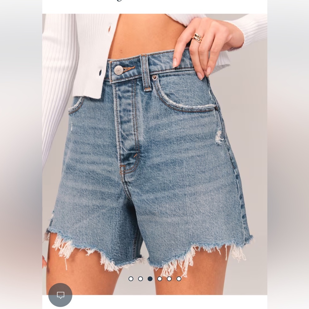 Abercrombie high waisted dad shorts
